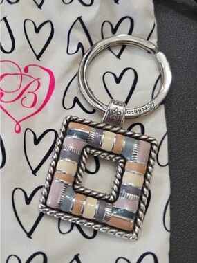 Brighton Multi-Color Pastel Square Keychain